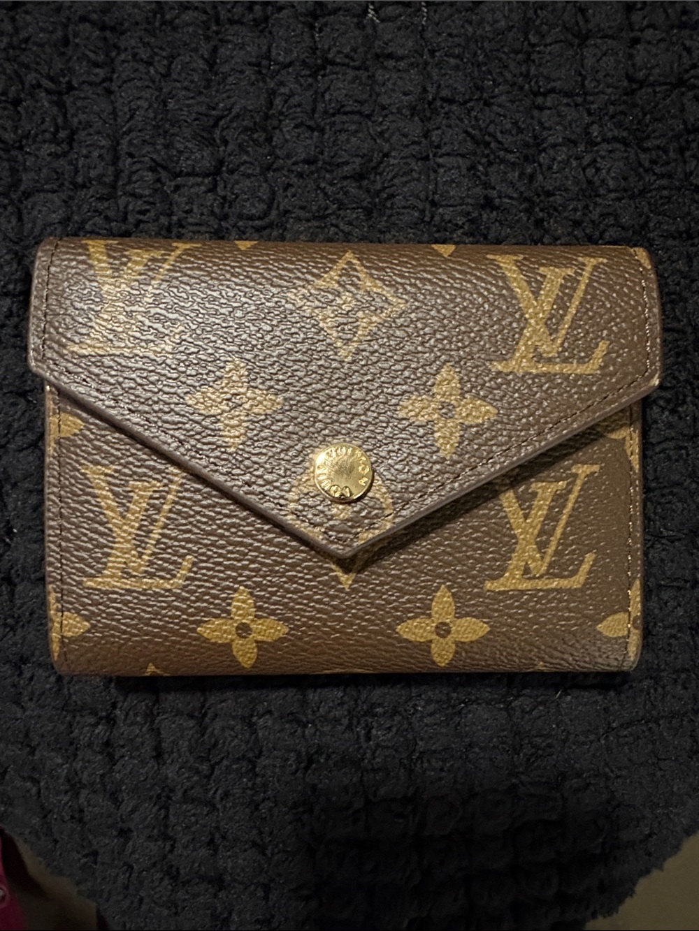 Louis Vuitton Brown and Gold Monogram Envelope Wallet